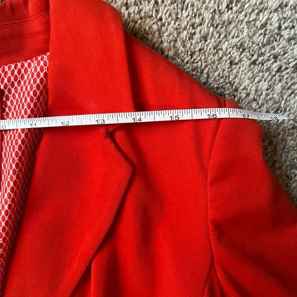 The Limited Retro Poppy Reddish Orange Blazer | Size Medium - Picture 5 of 9